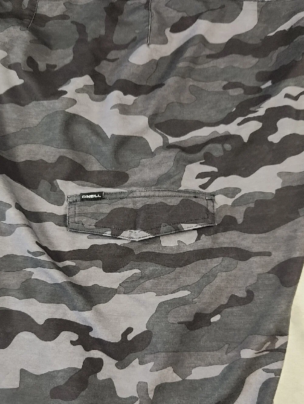 O'Neill Men's Hyperfreak‎ Boardshorts Grey And Black Camo Size 36